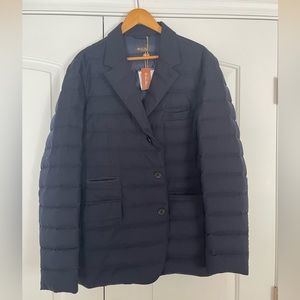 Lori Piana Cashmere and Suede Goose Down Blazer Sportscoat Jacket